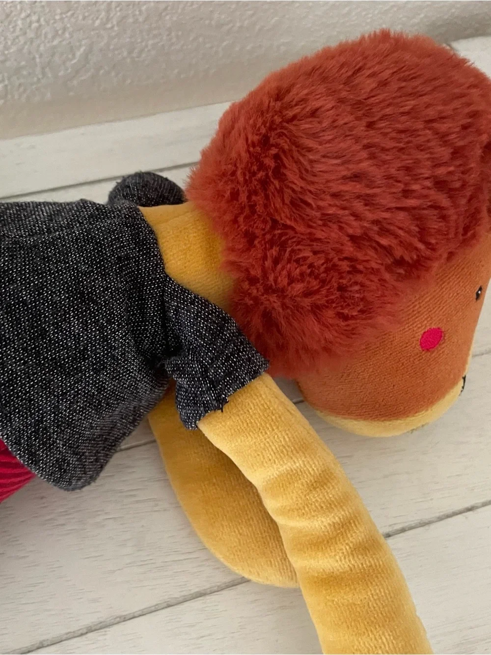 Rare Moulin Roty Les Brock & Roll's Romeo The Lion Stuffed Plush Animal 18